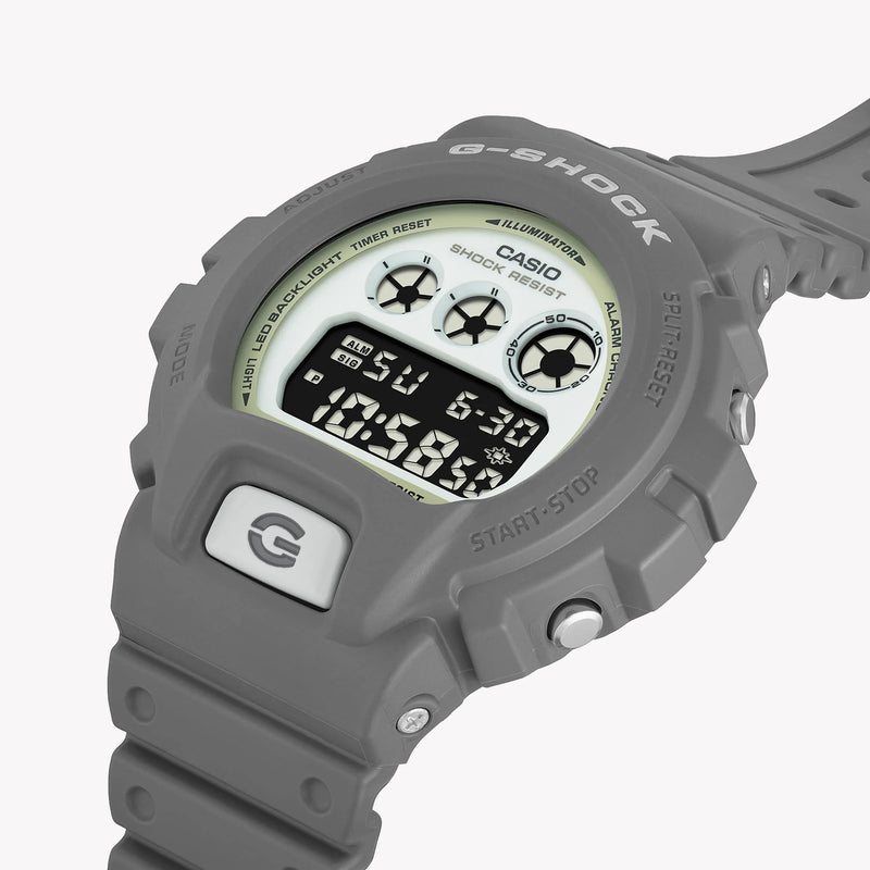 Casio Men's Grey Resin Watch, Digital Display | Dw-6900hd-8er by i-watch