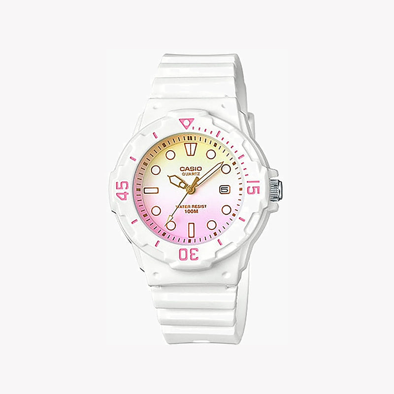 Casio Lrw-200h-4e2vdr Elegance & Adventure - Women's White Resin Dive Watch by i-watch