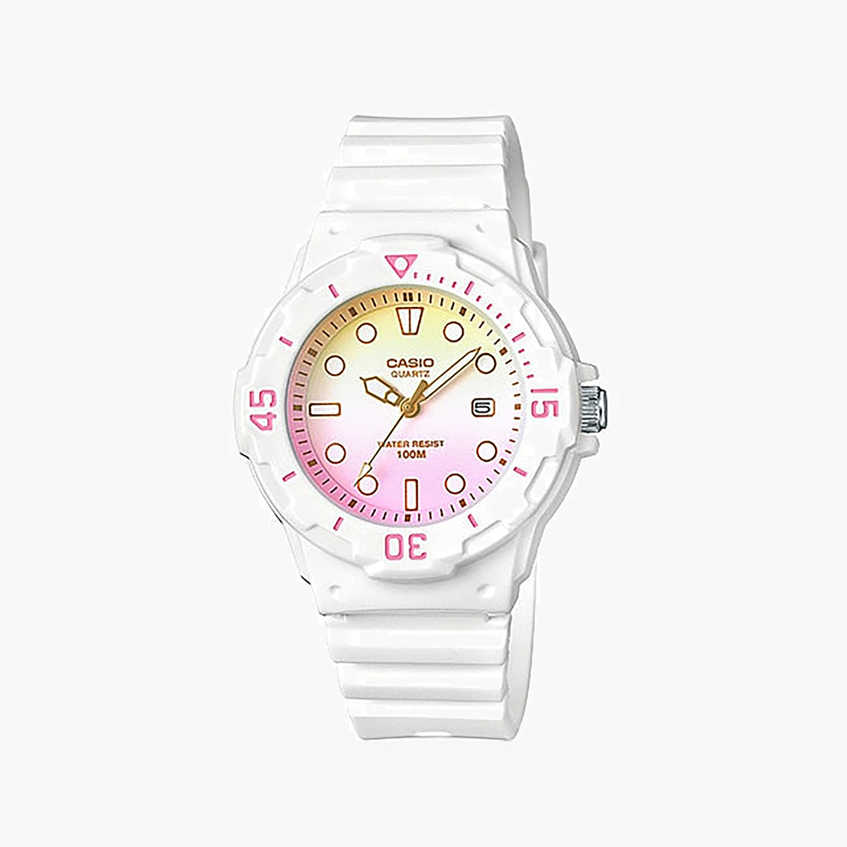 CASIO LRW-200H-4E2VDR ELEGANCE & ADVENTURE - WOMEN'S WHITE RESIN DIVE WATCH