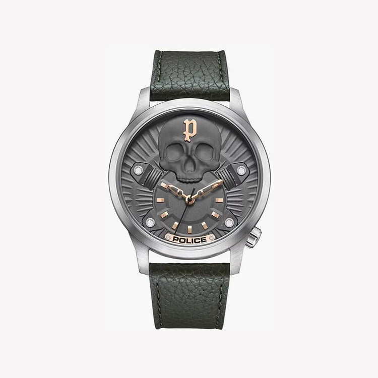 POLICE PEWJA2227703 - MODERN MASCULINITY TIMEPIECE - STYLISH SILVER & BLACK DESIGN