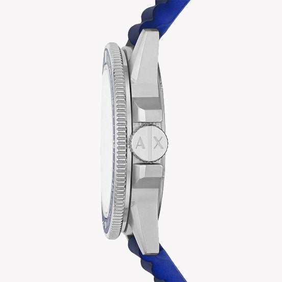 ARMANI EXCHANGE AX1859 - VIBRANT STYLE MEN'S ANALOG WATCH WITH BLUE SILICONE BAND-i-Watch-2