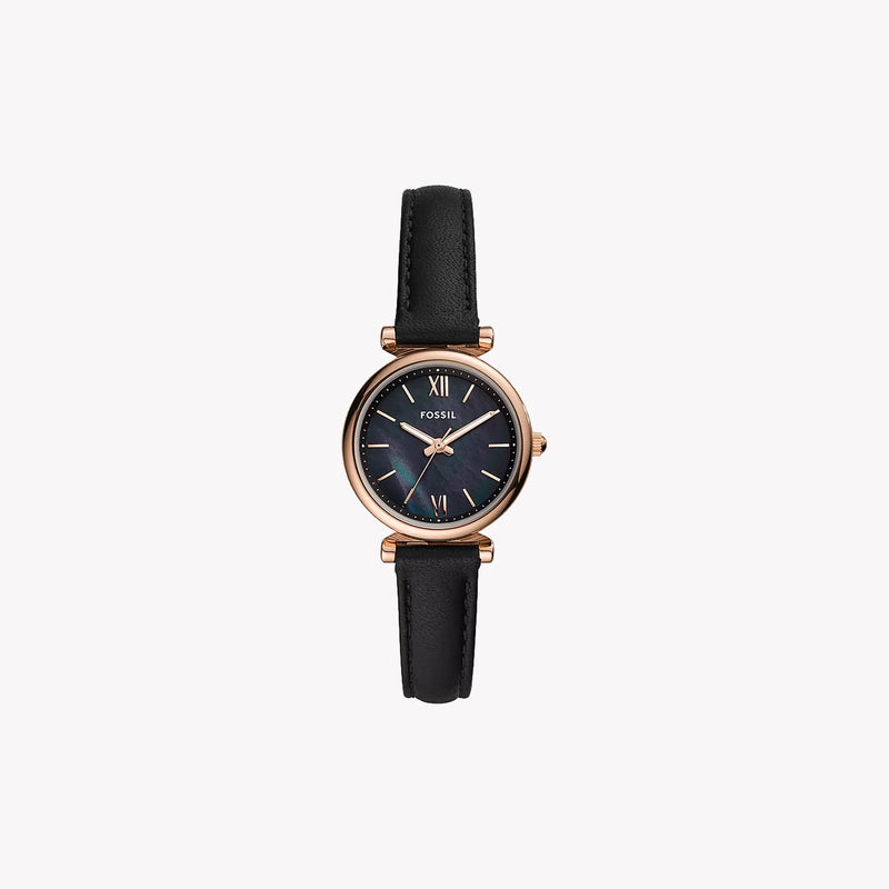 Fossil Women's Black Mother-Of-Pearl Watch, Rose Gold Case | Es4700 by i-watch