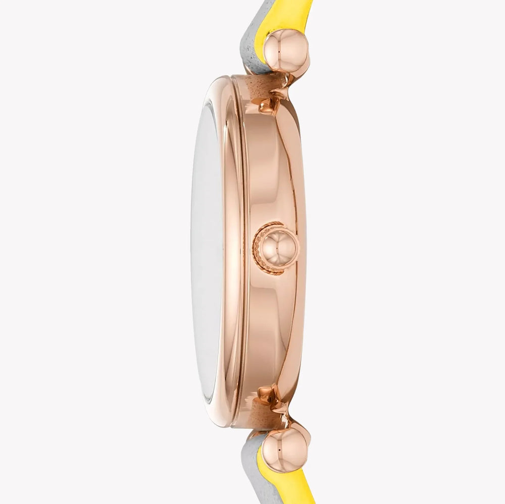 Fossil Women's Gold Watch, Silver Leather Band | Es4834 by i-watch