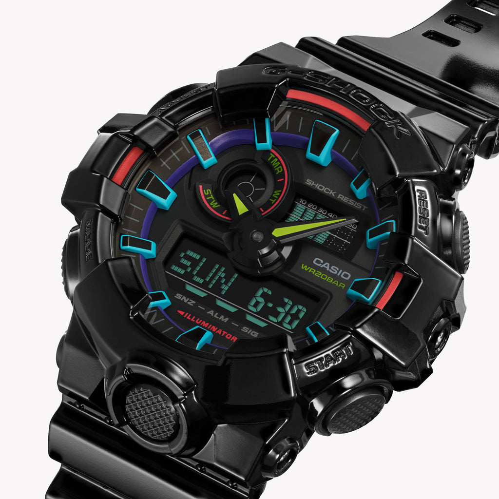 CASIO G-SHOCK GA-700RGB-1ADR BOLD ADVENTURE - MEN'S STRIKING STYLE & RESILIENT FUNCTIONALITY-i-Watch-2