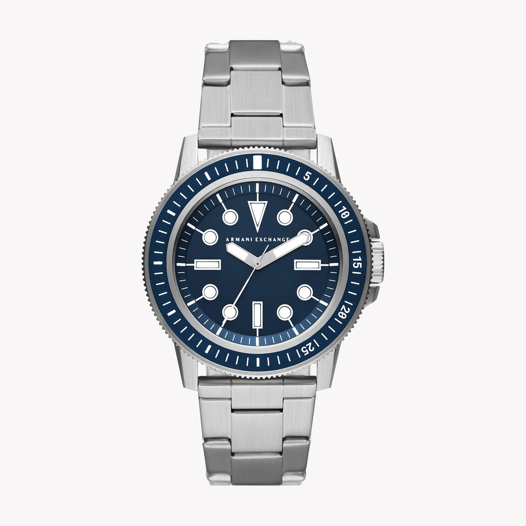 A|X ARMANI EXCHANGE Men's Silver/Blue Watch | AX1861