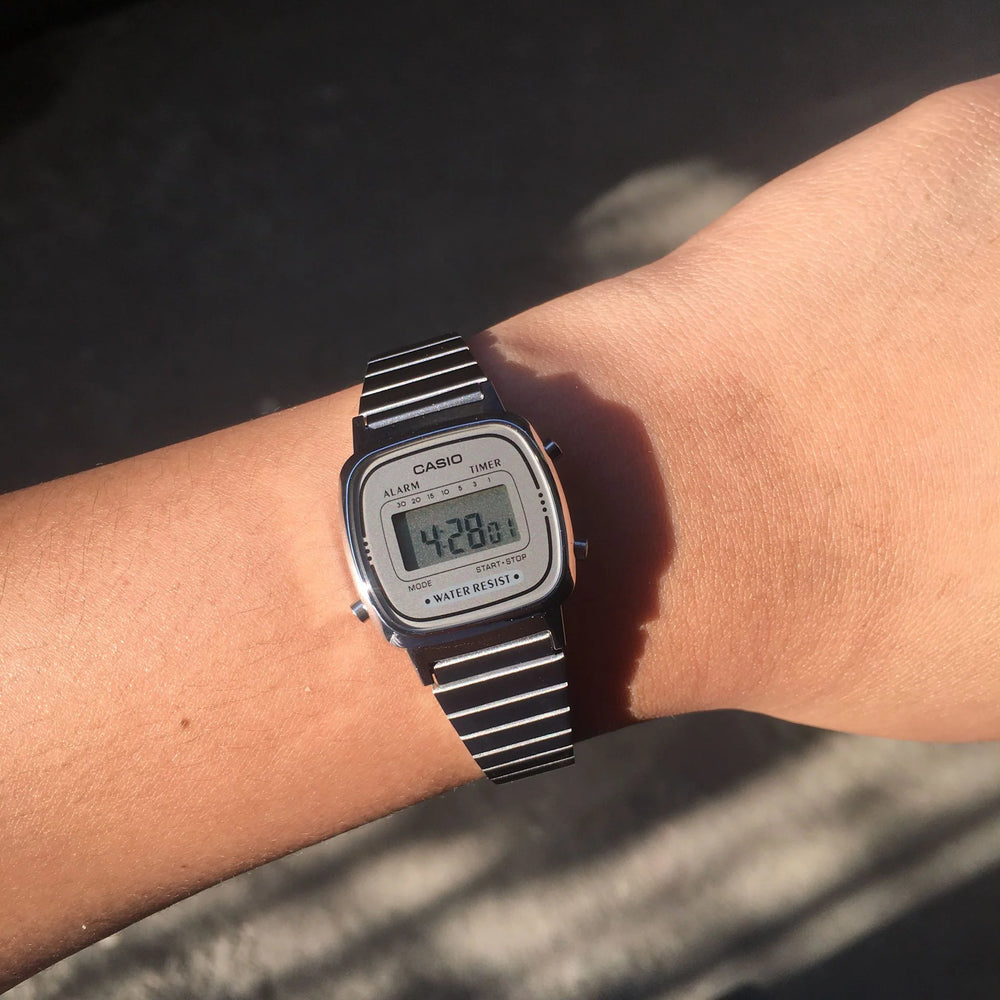 Casio Unisex Stainless Steel & Resin Watch, Digital | La670wa-7df by i-watch