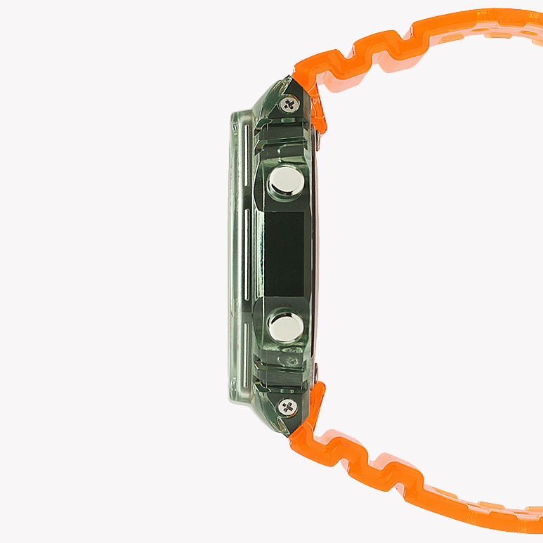 CASIO G-SHOCK GA-2100HC-4ADR - BOLD ADVENTURE SERIES Men's Watch with vibrant orange & green design-i-Watch-3