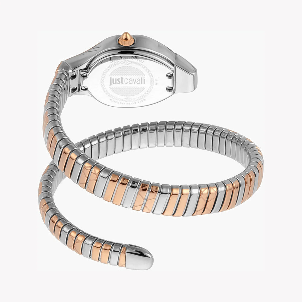 Just Cavalli Women's Silver & Rose Gold Watch, Silver Dial | Jc1l186m0065 by i-watch