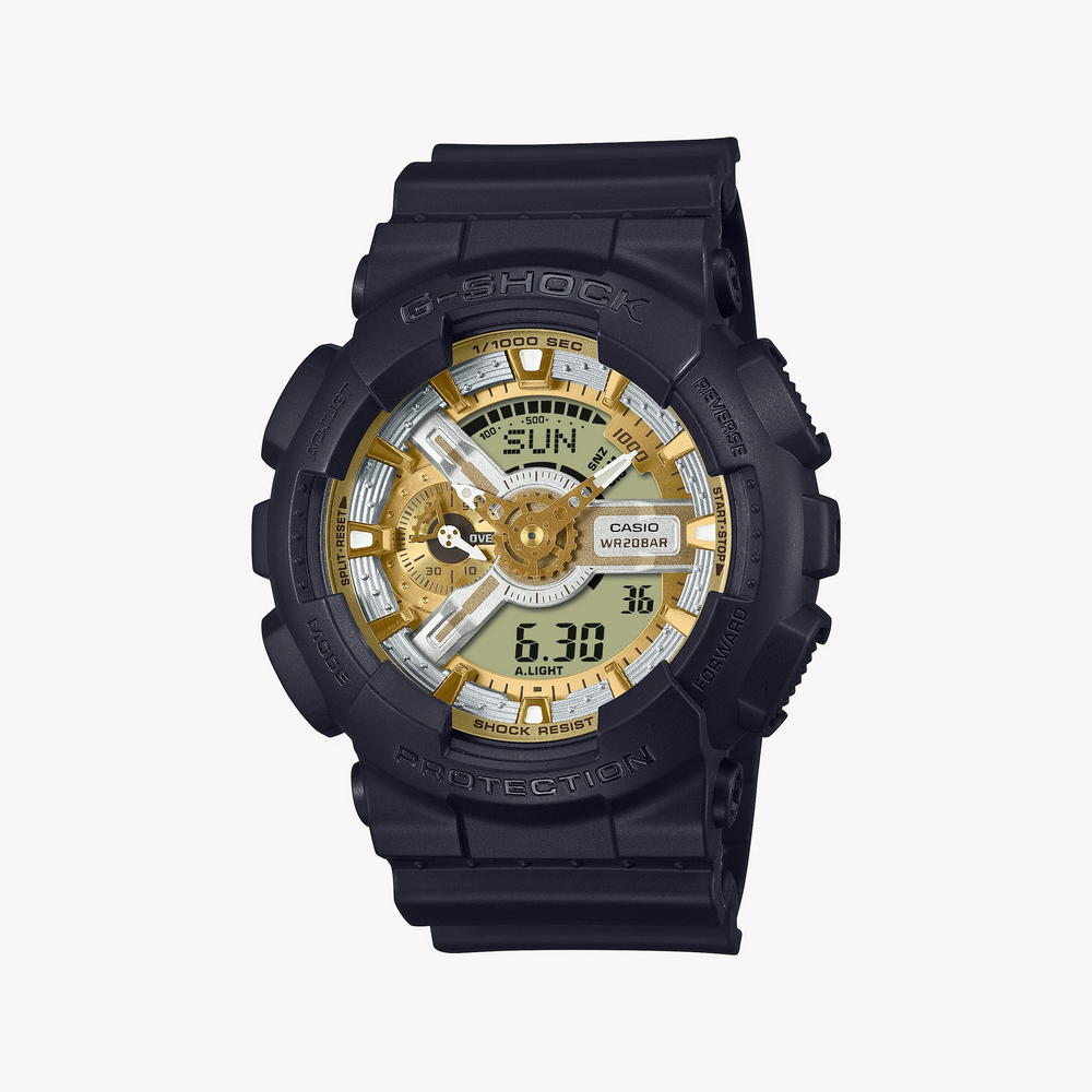G-Shock Men's Black Resin Watch, Digital Dial | Ga-110cd-1a9dr by i-watch