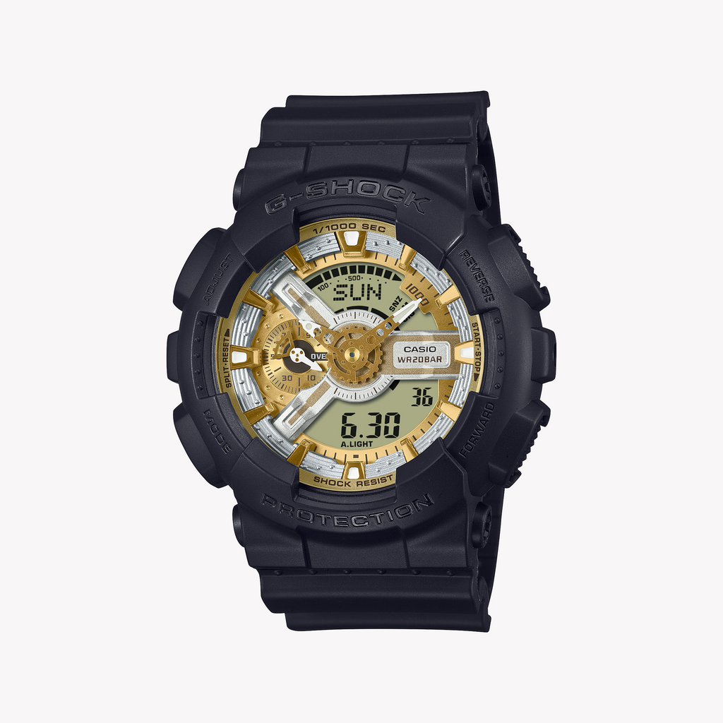 CASIO G-SHOCK GA-110CD-1A9DR - BOLD ADVENTURER MEN'S WATCH WITH SLEEK BLACK DESIGN