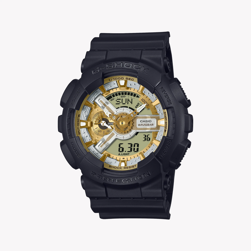 G-Shock Men's Black Resin Watch, Digital Dial | Ga-110cd-1a9dr by i-watch
