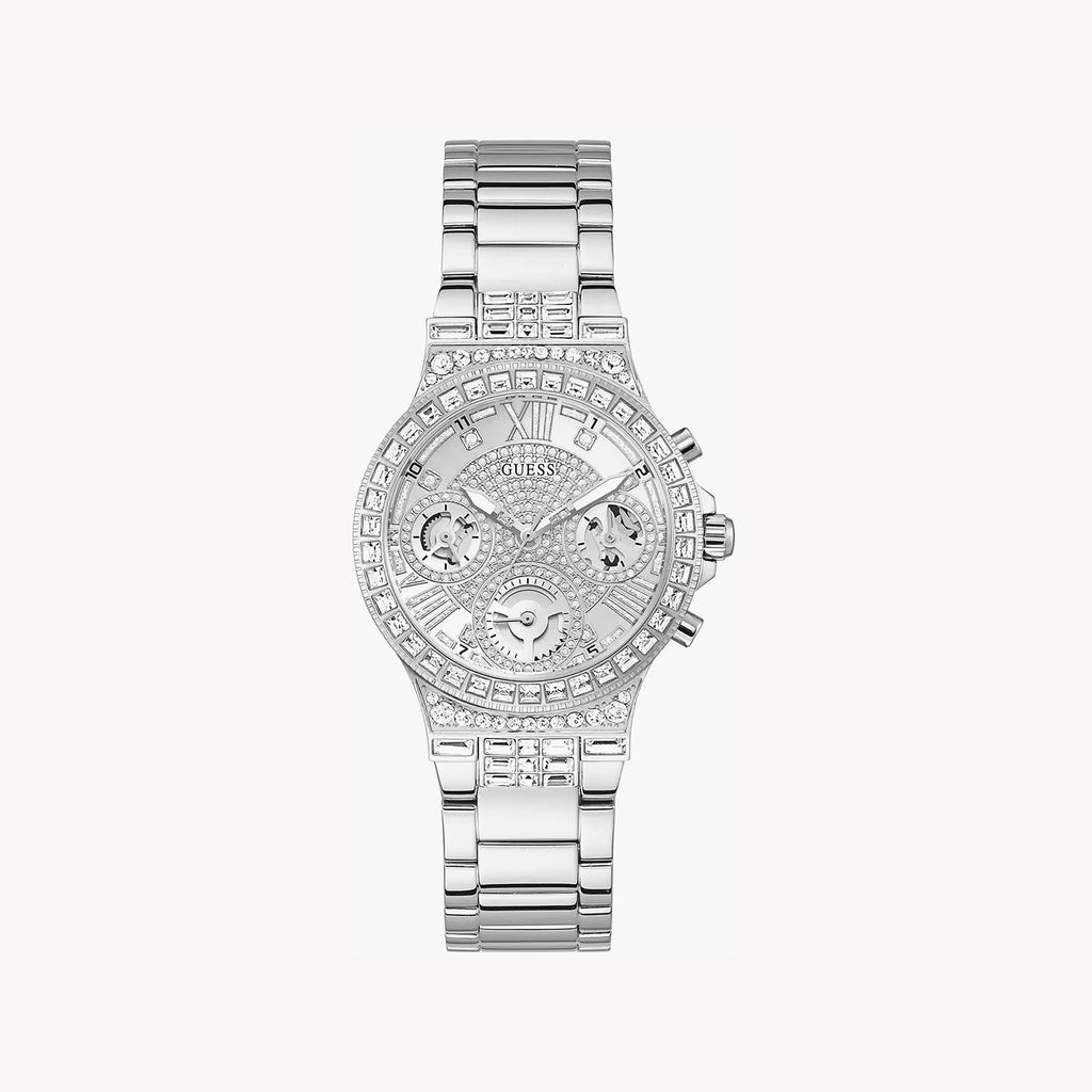 GUESS GW0320L1 SILVER ELEGANCE - CHIC WOMEN'S QUARTZ WATCH WITH STAINLESS STEEL BAND