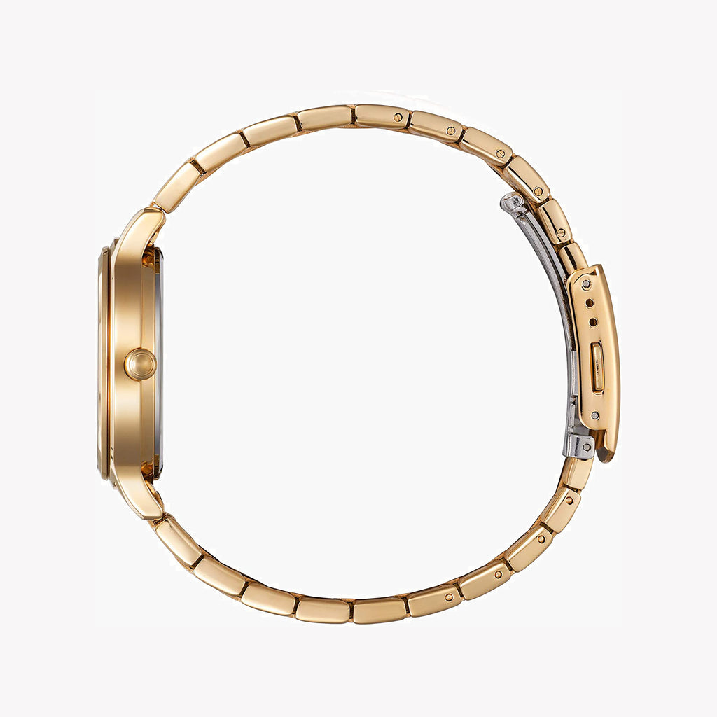 CITIZEN ED8183-54A - ELEGANT GOLDTIME: Chic Women's Watch with Stylish White Dial & Durable Stainless Steel Band-i-Watch-2