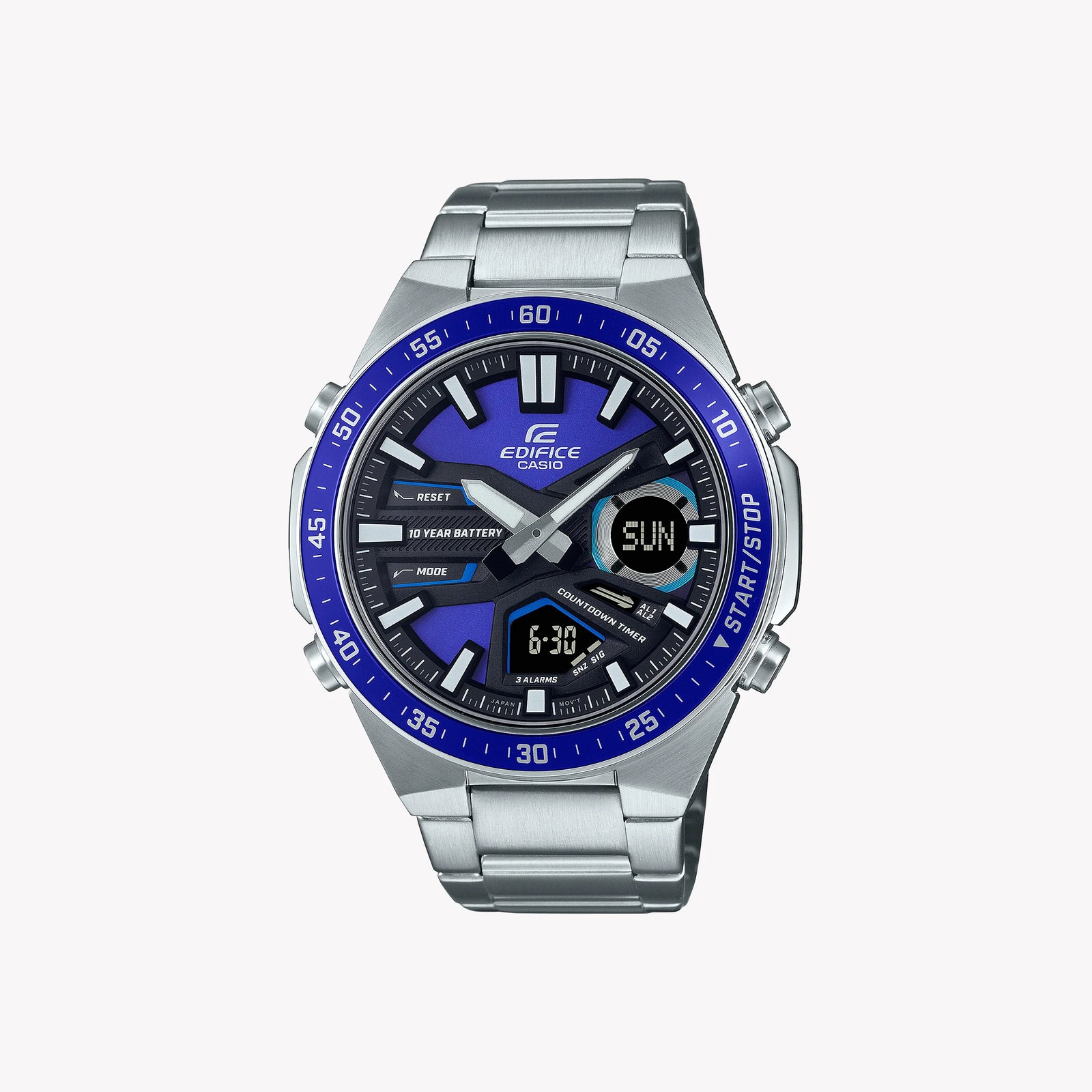 Casio Men's Stainless Steel Blue Dial Watch | Efv-C110d-2avef by i-watch