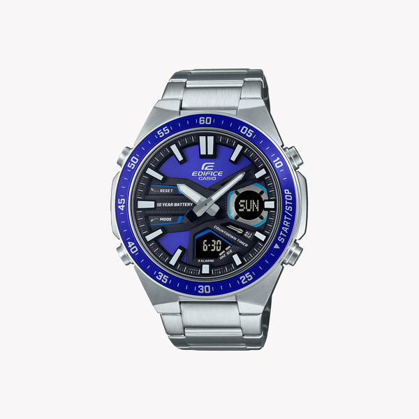 Casio Men's Stainless Steel Blue Dial Watch | Efv-C110d-2avef by i-watch