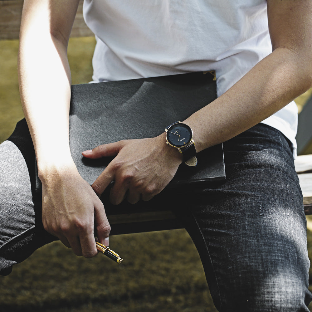 CITIZEN BE9183-03L - ELEGANT BLUE DIAL MEN'S WATCH WITH GOLD STAINLESS STEEL CASE-i-Watch-6