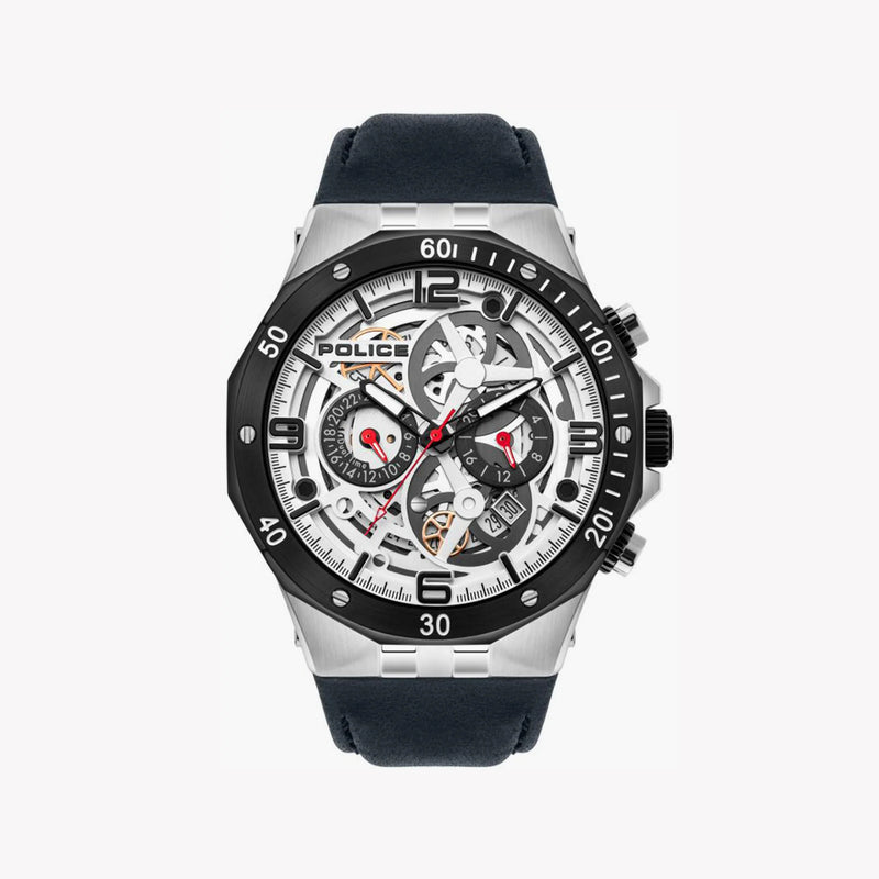 Police Men's Silver Watch, White Dial | Pl-16065jstb_04 by i-watch
