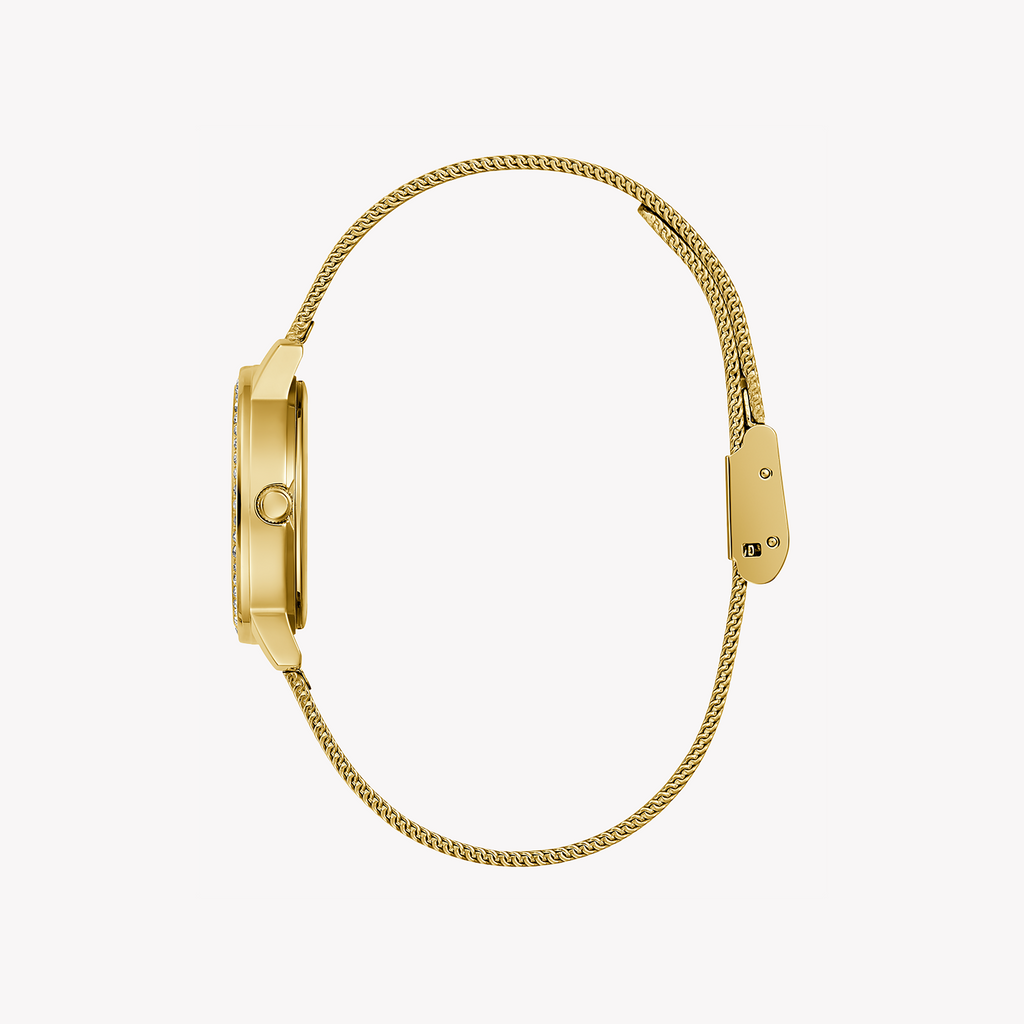GUESS GW0534L2 ELEGANT TIMEPIECE - CHIC GOLD MESH WOMEN'S WATCH WITH WHITE DIAL-i-Watch-2