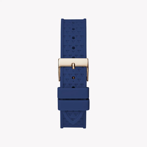 Guess Women's Rose Gold & Blue Silicone Watch | Gw0694l4 by i-watch