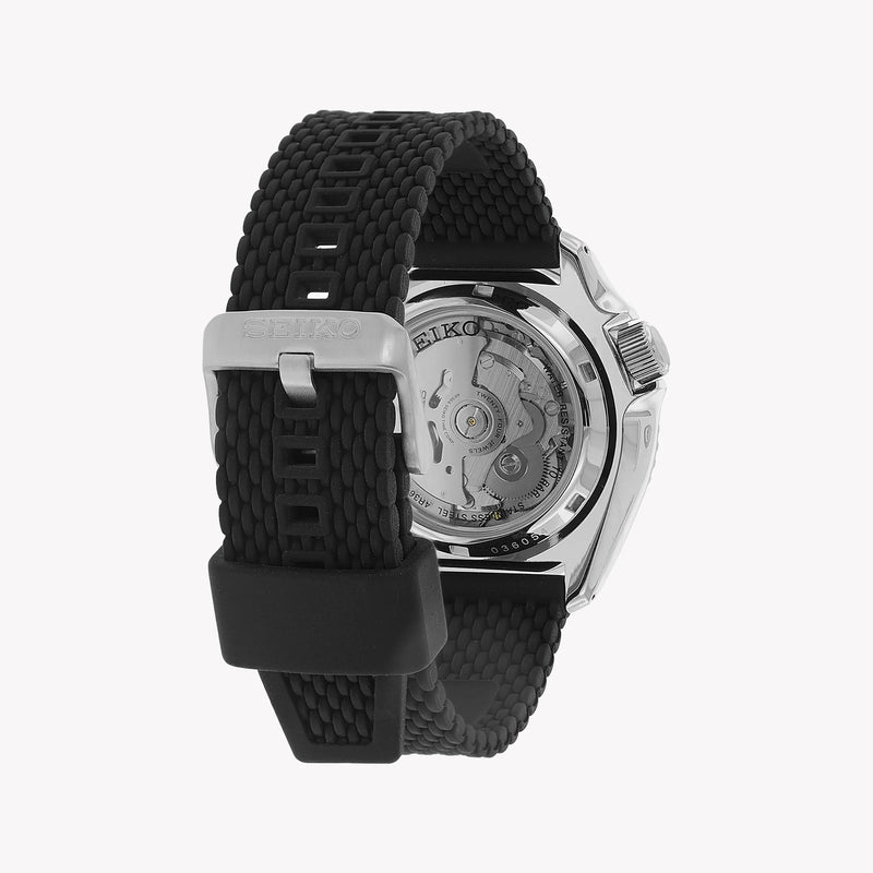 Seiko Men's Blue Stainless Steel Watch, Black Silicone | Srpd71k2 by i-watch