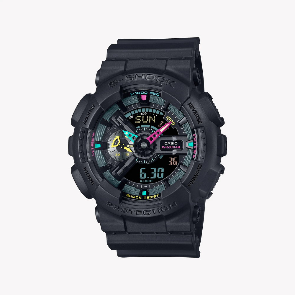 G-Shock Men's Black Resin Watch, Digital Dial | Ga-110mf-1adr by i-watch