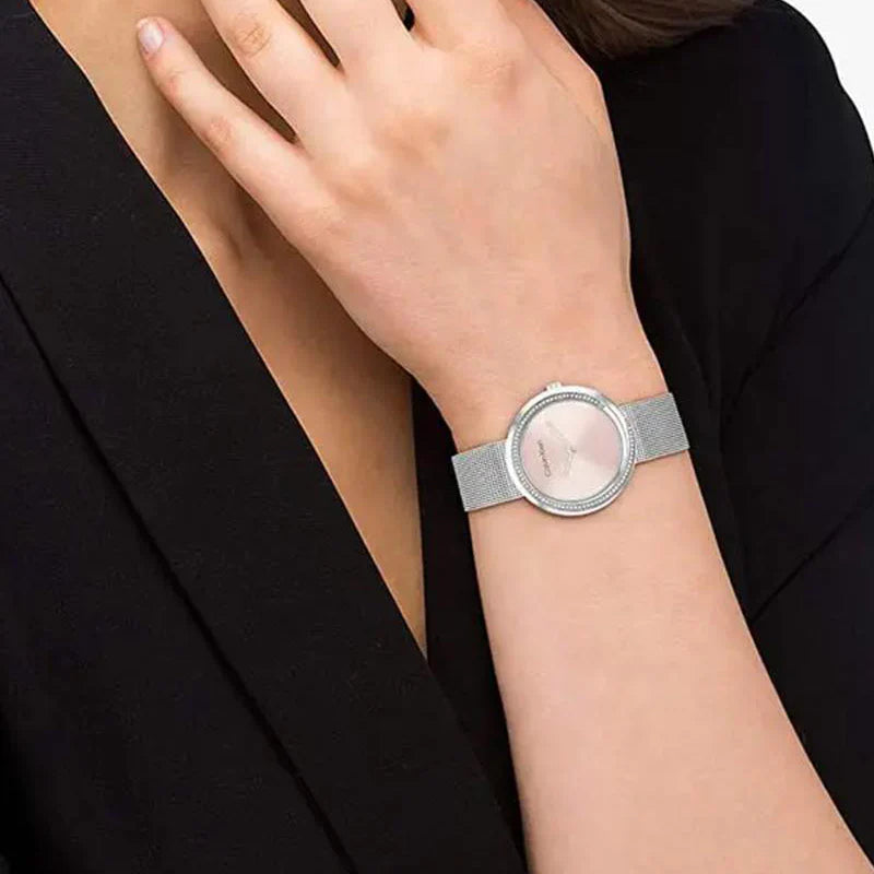 Calvin Klein Women's Silver Watch, Rose Gold Dial | 25200149 by i-watch