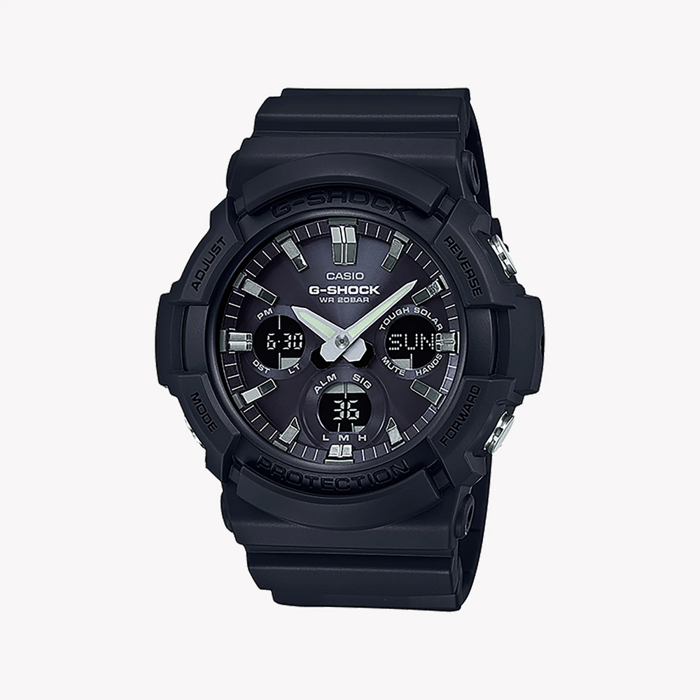 G-Shock Gas-100b-1adr: Men's Sporty Elegance - Black Resin Timepiece For Adventure & Style by i-watch