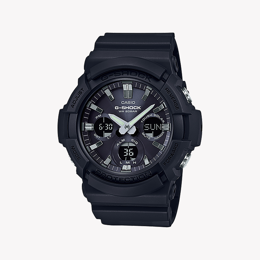 G-SHOCK GAS-100B-1ADR: MEN'S SPORTY ELEGANCE - BLACK RESIN TIMEPIECE FOR ADVENTURE & STYLE