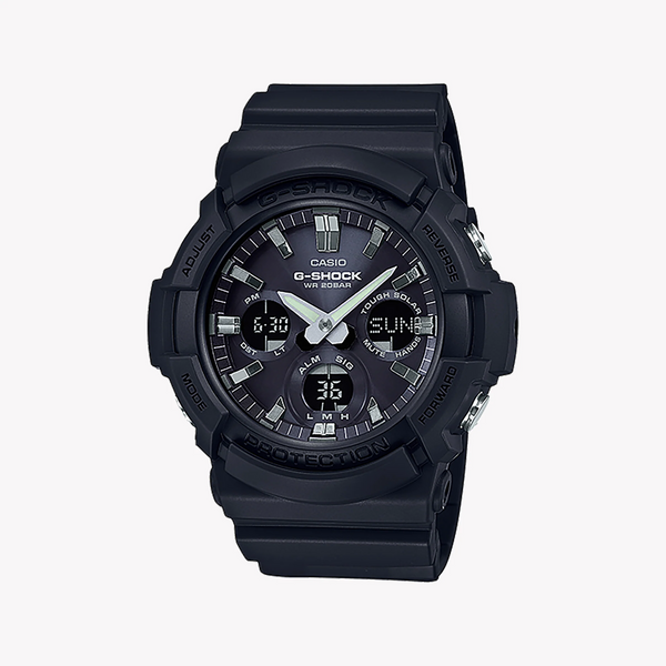 G-Shock Gas-100b-1adr: Men's Sporty Elegance - Black Resin Timepiece For Adventure & Style by i-watch
