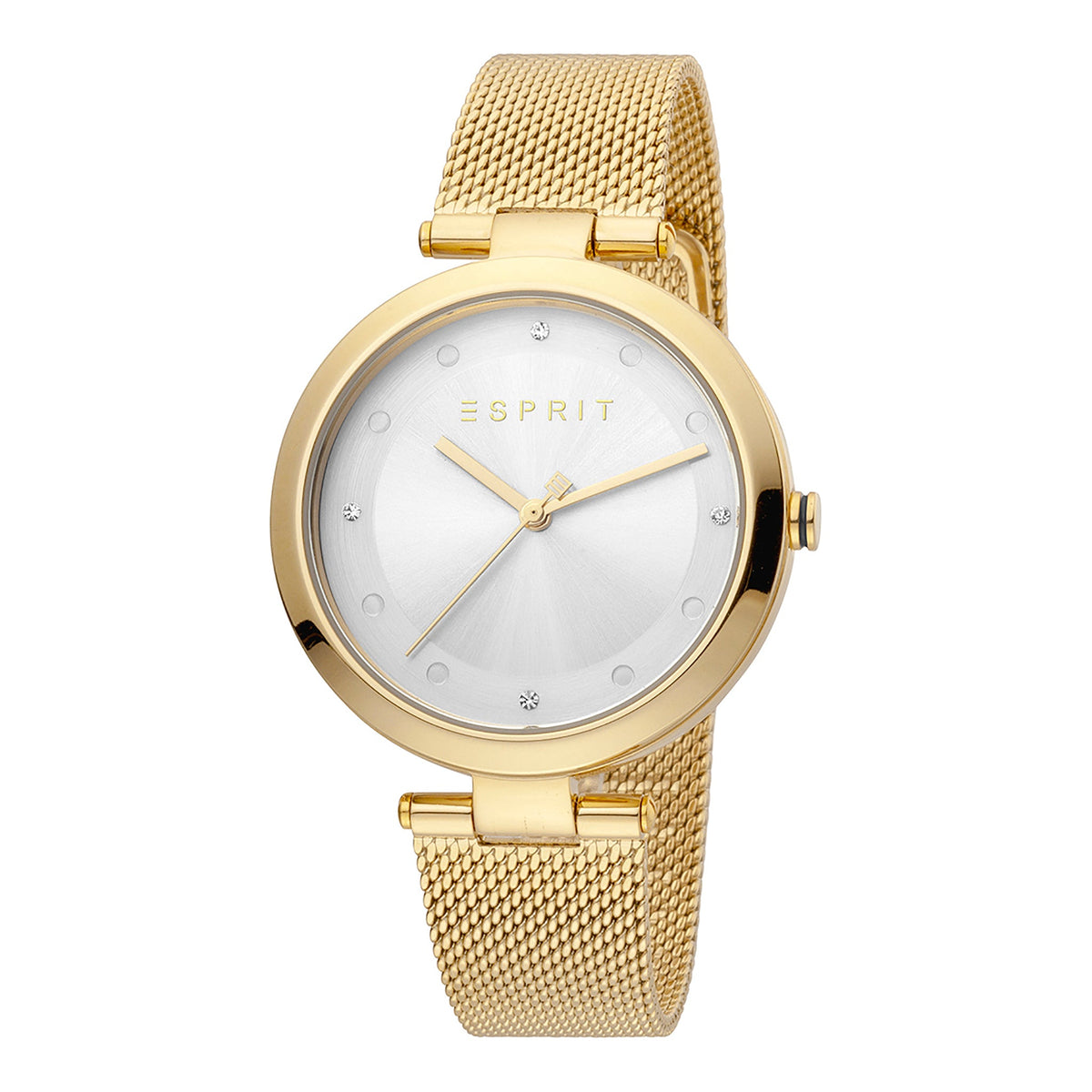 ESPRIT Women's Watch with Gold Stainless Steel Case and Gold Stainless Steel Band