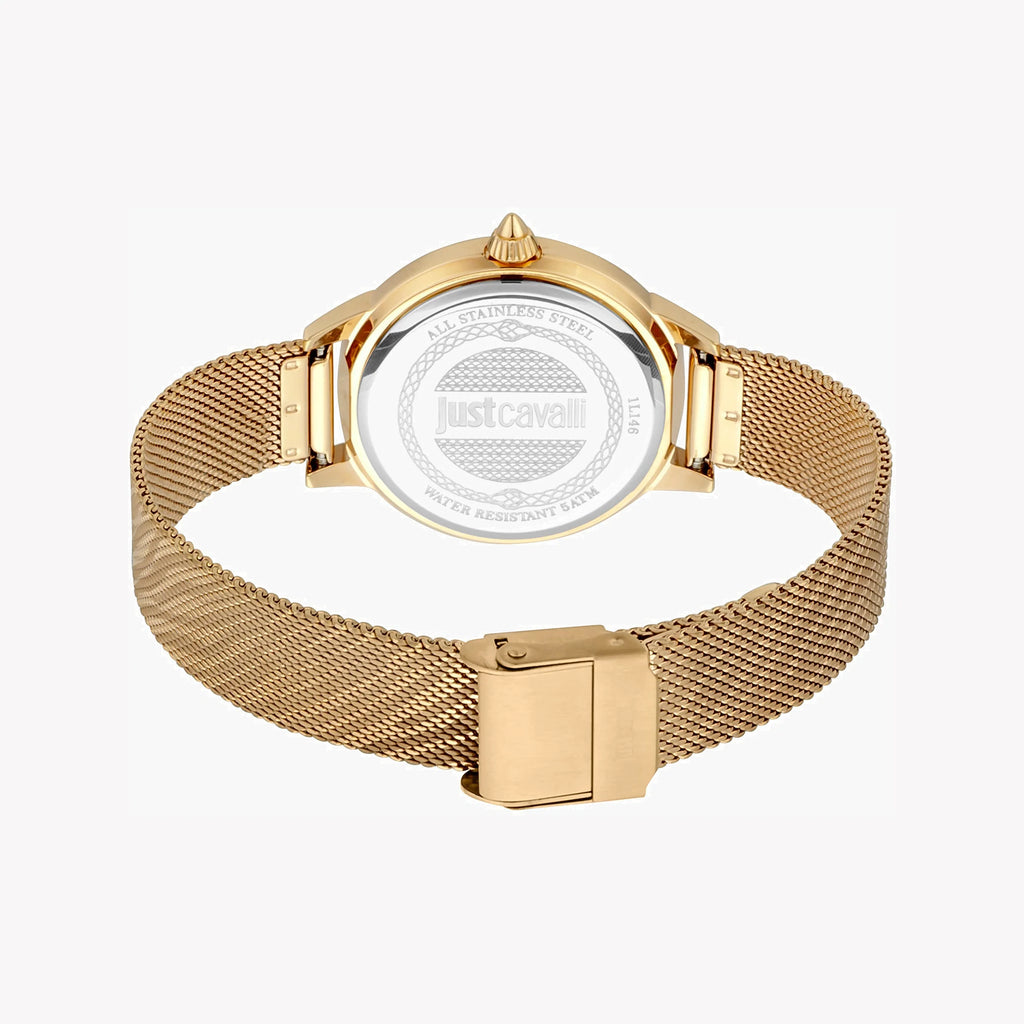 JUST CAVALLI Women's Watch with Gold Stainless Steel Case and Gold Stainless Steel Band-i-Watch-4