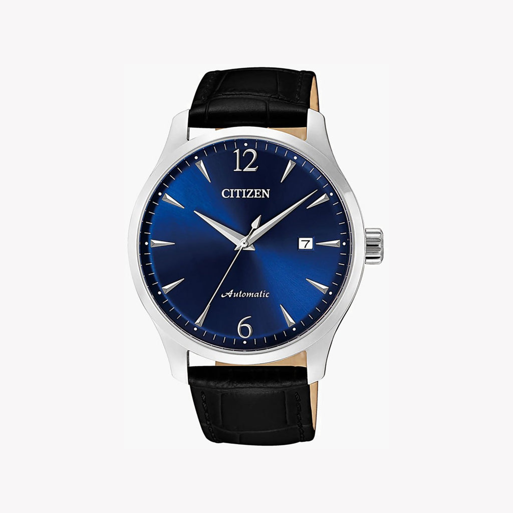 CITIZEN NJ0110-18L DYNAMIC CLASSIC - AUTOMATIC STAINLESS STEEL MEN'S WATCH WITH LEATHER BAND