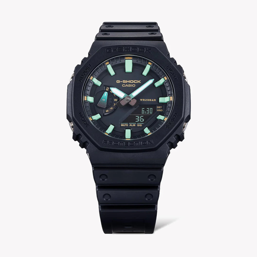 G-Shock Men's Black Resin Watch, All-Black | Ga-2100rc-1adr by i-watch