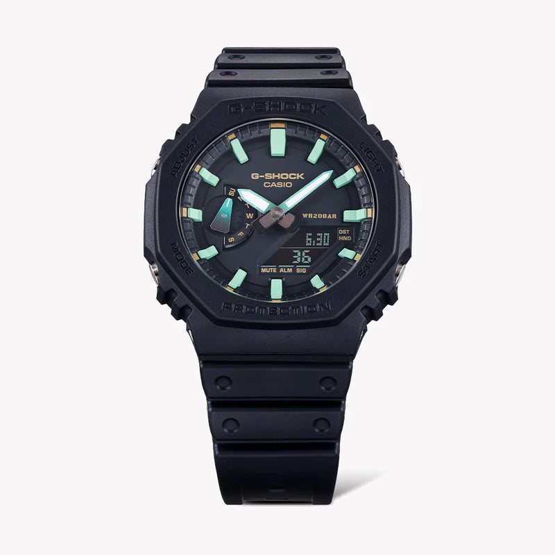 G-Shock Men's Black Resin Watch, All-Black | Ga-2100rc-1adr by i-watch
