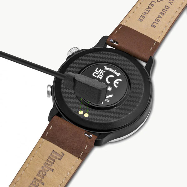 Timberland Men's Grey Stainless Steel Watch, Brown Leather | Tdigb0064502-Set by i-watch
