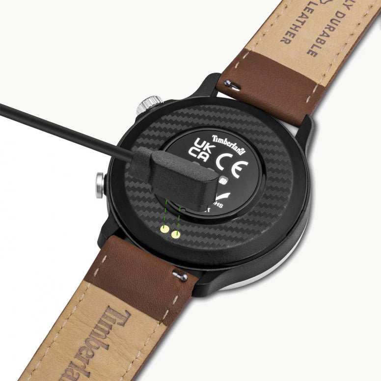 Timberland Men's Grey Stainless Steel Watch, Brown Leather | Tdigb0064502-Set by i-watch