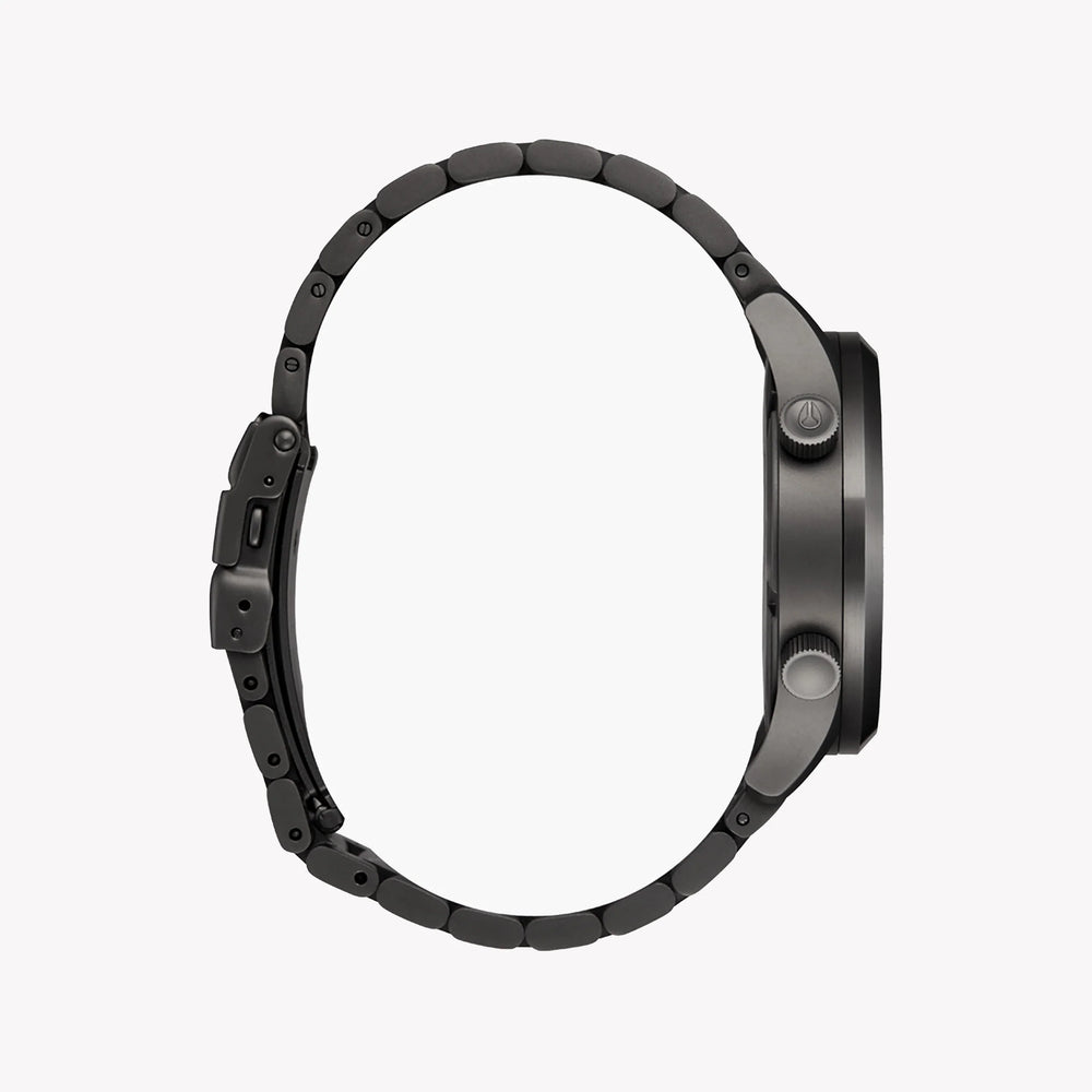 Nixon Men's Black Stainless Steel Watch, Green Dial | A1422-5290 by i-watch