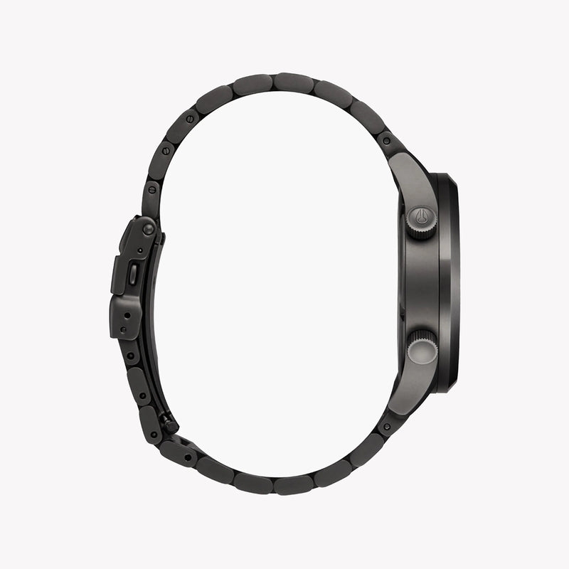 Nixon Men's Black Stainless Steel Watch, Green Dial | A1422-5290 by i-watch