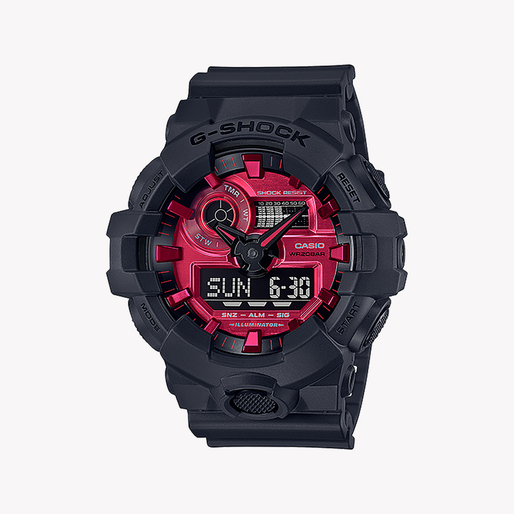 CASIO G-SHOCK GA-700AR-1ADR SPORTY BOLD - MEN'S TOUGH & STYLISH TIMEPIECE