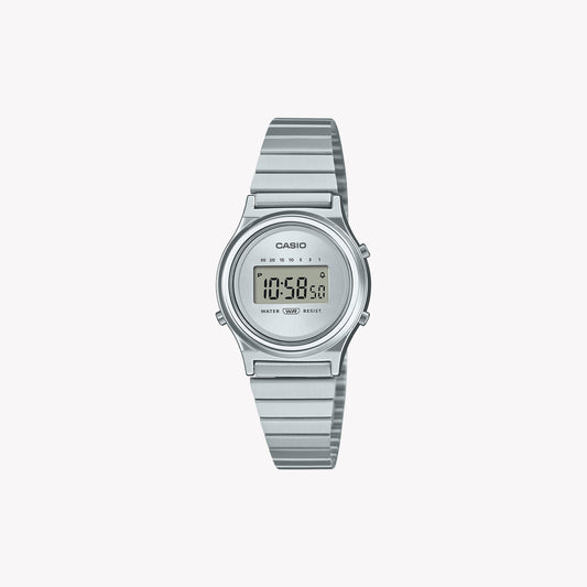 Casio LA700WE-7A Vintage Silber Damenuhr