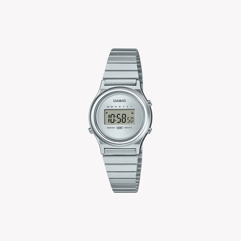 Casio Unisex Chrome Resin & Stainless Steel Watch, Silver | La700we-7a by i-watch