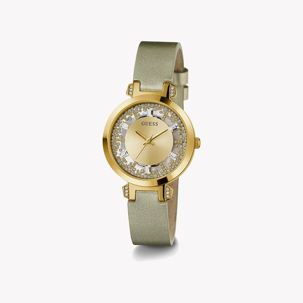 Guess Women's Gold Mesh Watch, Beige Band | Gw0535l4 by i-watch