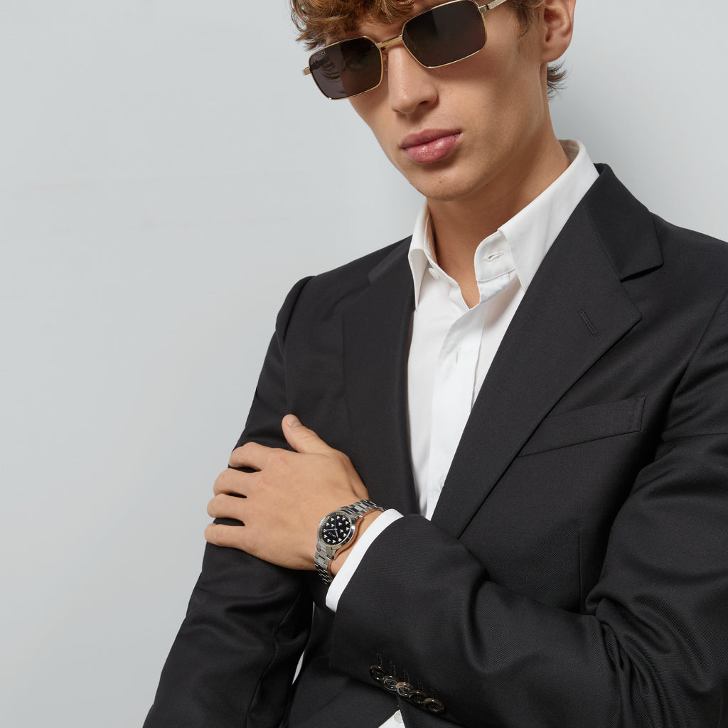 GUCCI YA1265034 - ELEGANT SOPHISTICATION WOMEN'S TIMEPIECE WITH BLACK DIAL & SILVER BRACELET-i-Watch-5