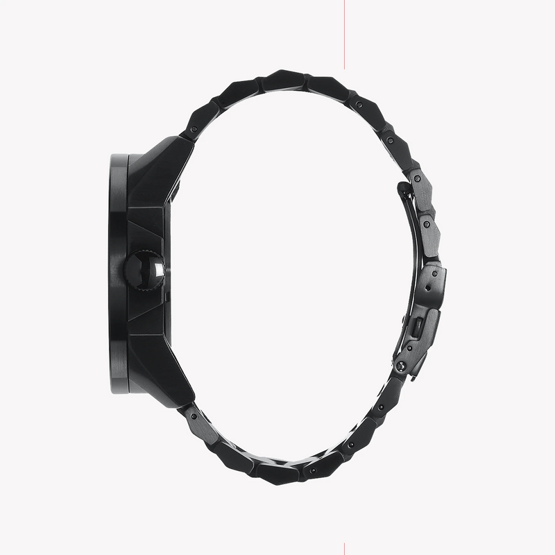 NIXON A346-001 BLACK STAINLESS STEEL - STRIKING STYLE FOR THE MODERN MAN-i-Watch-2