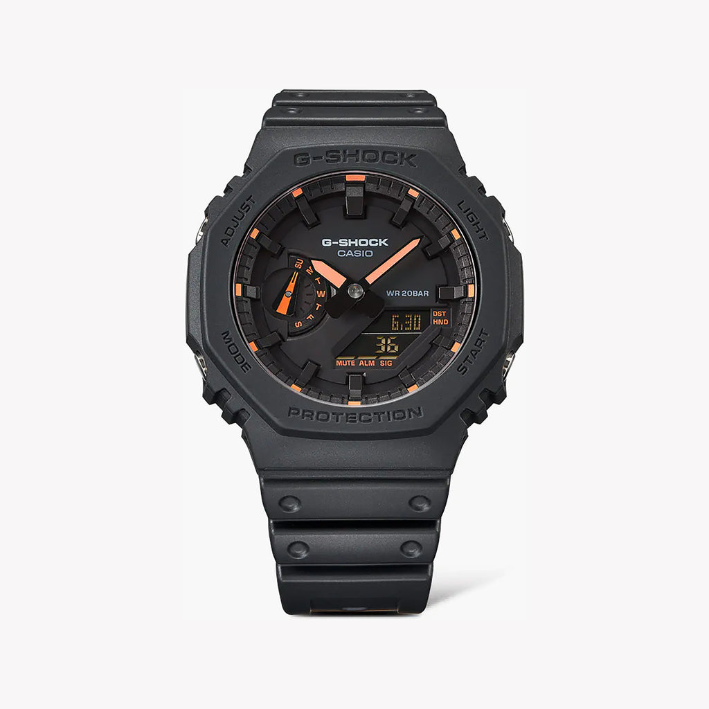 CASIO G-SHOCK GA-2100-1A4DR OAK - BOLD BLACK BEAUTY Men's Watch with Carbon Core Guard and Vibrant Digital Display-i-Watch-4