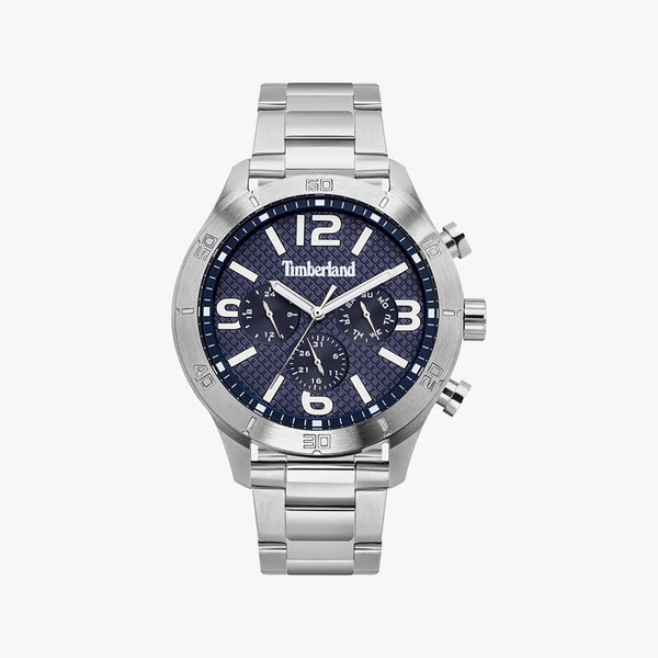 Timberland Men's Silver Stainless Steel Watch, Blue Dial | Tbl15358js03m by i-watch