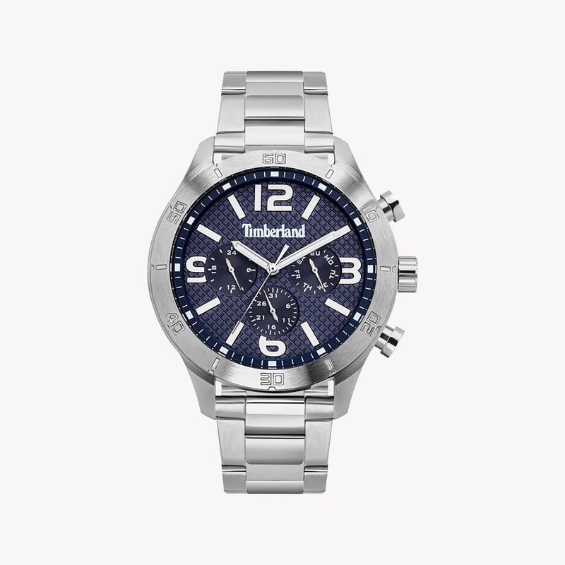 Timberland Men's Silver Stainless Steel Watch, Blue Dial | Tbl15358js03m by i-watch