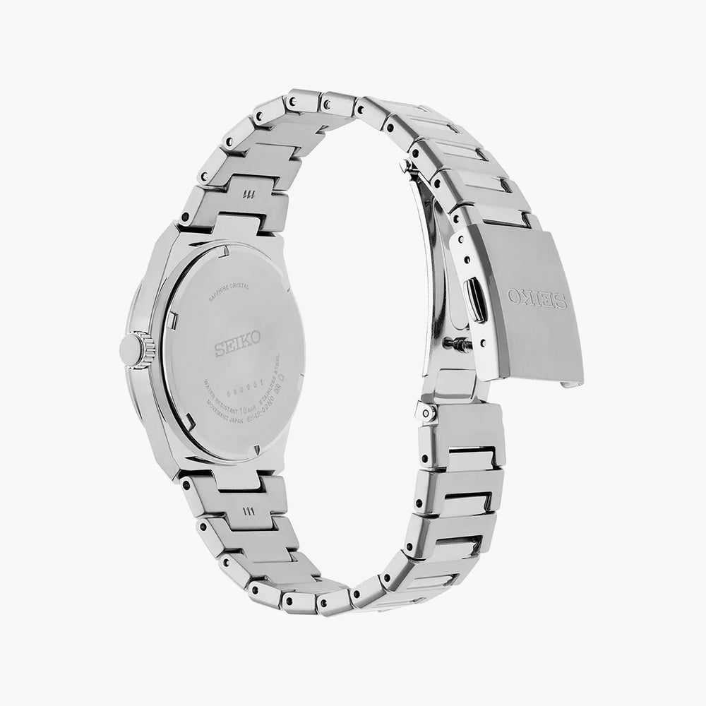 Seiko Women's Silver Watch, Dark Blue Dial | Sur575p1 by i-watch