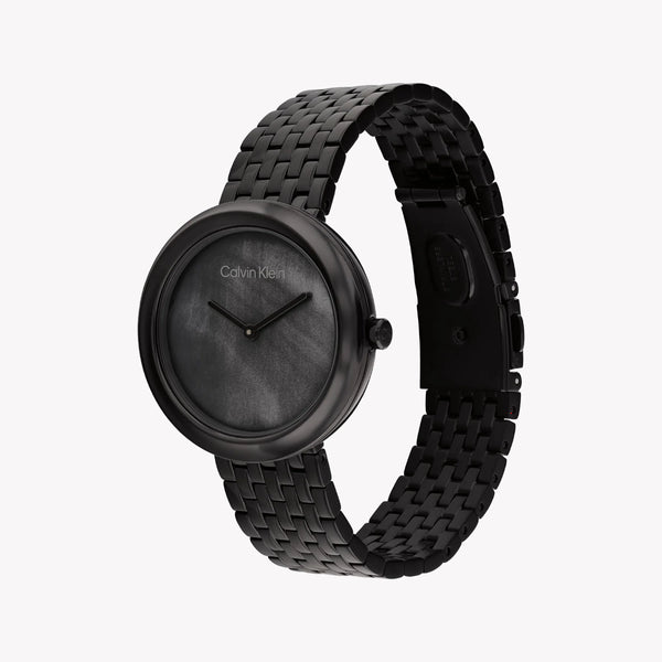 Calvin Klein Men's Black Stainless Steel Watch, Black Dial | 25200323 by i-watch