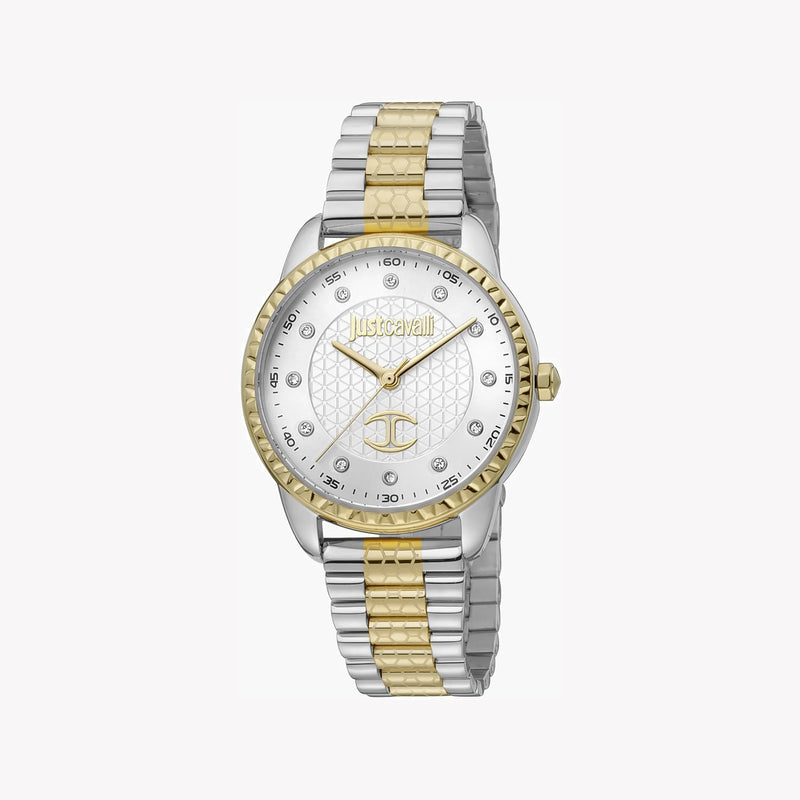 Just Cavalli Women's Silver & Gold Watch, Silver Dial | Jc1l176m0085 by i-watch